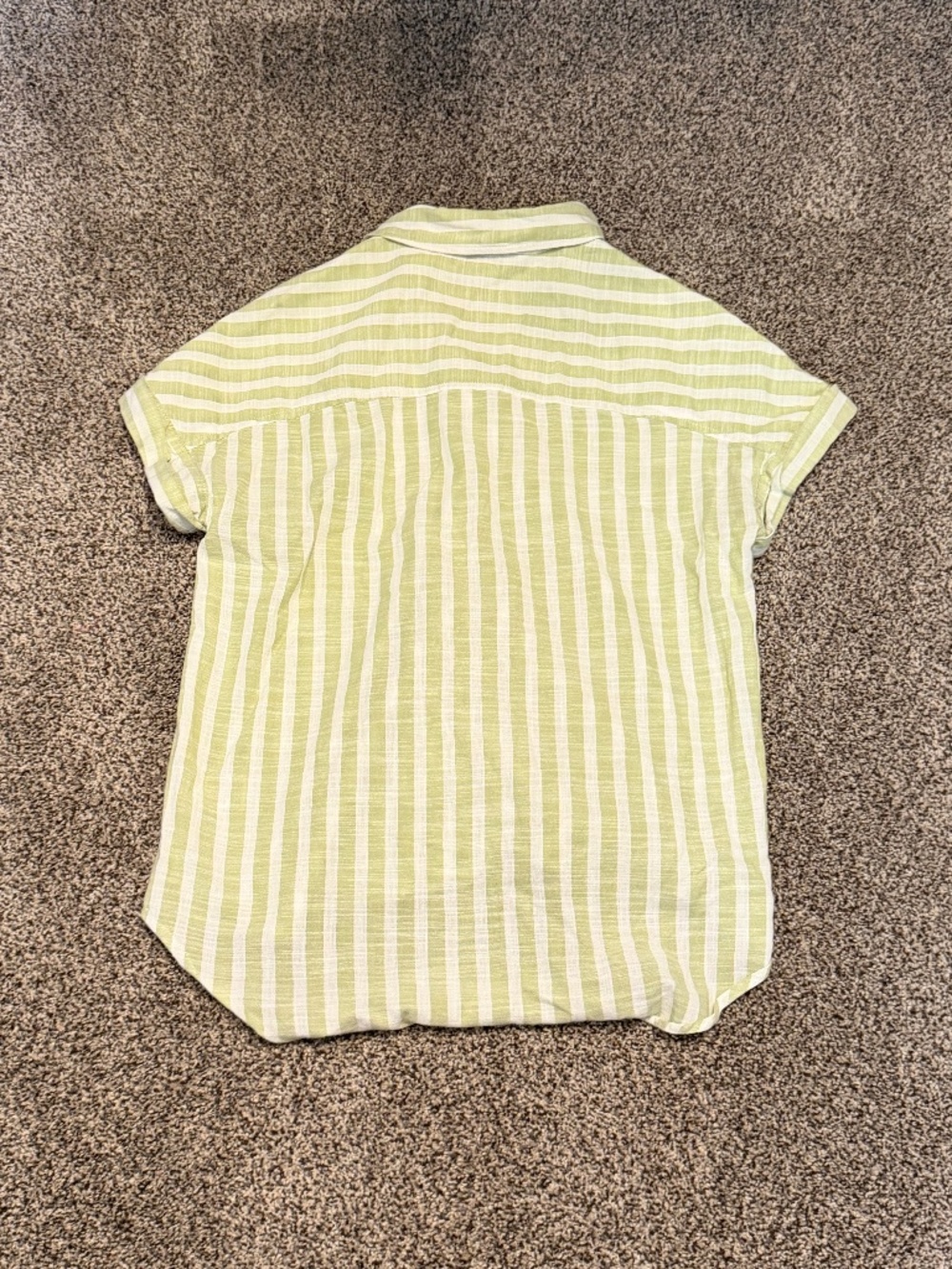 Lola River Stripe shirt women's size S Short Sleeve top blouse - Picture 5 of 5
